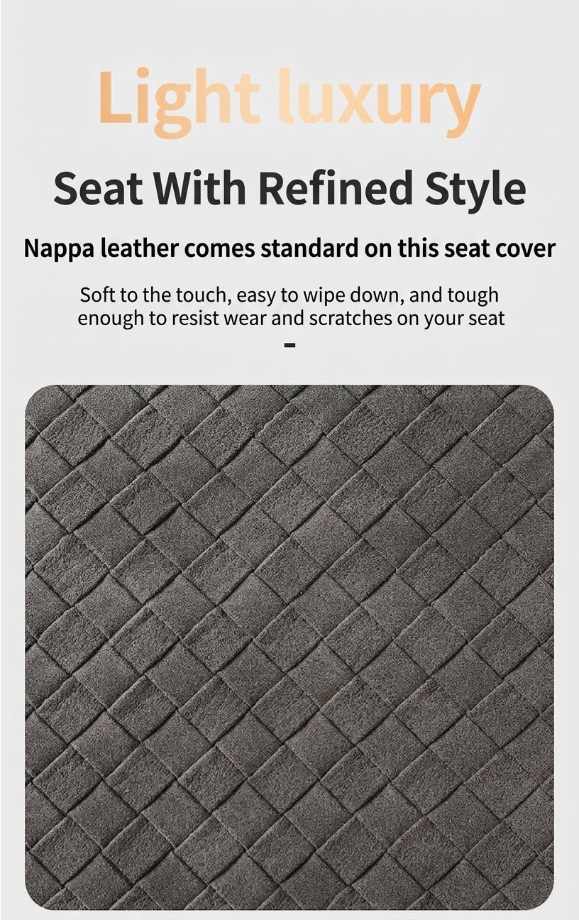 New woven pattern car trunk storage box, foldable car storage box, leather organizer box, factory wholesale