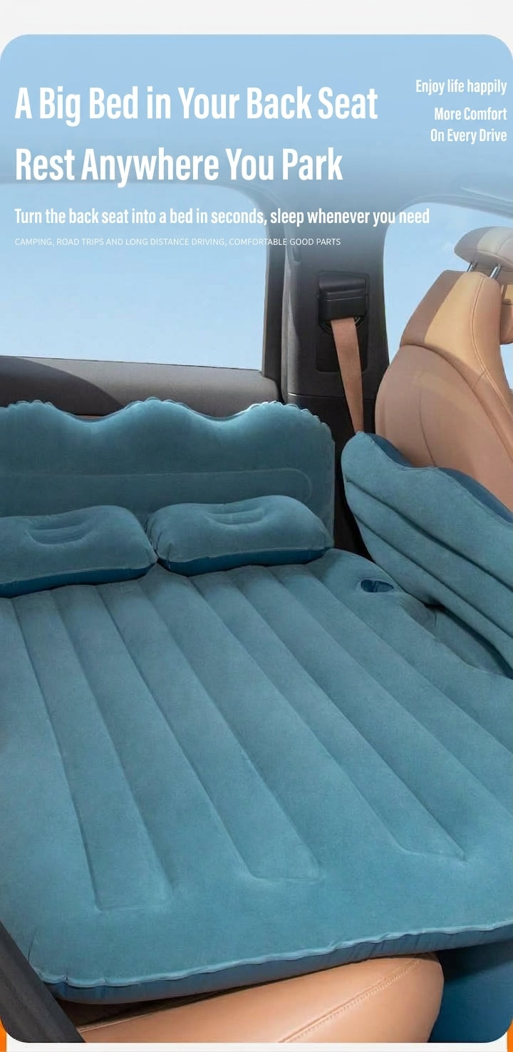 Car inflatable mattress, rear seat sleeping mat, multifunctional travel mattress, thickened inflatable mattress for SUVs and sedans