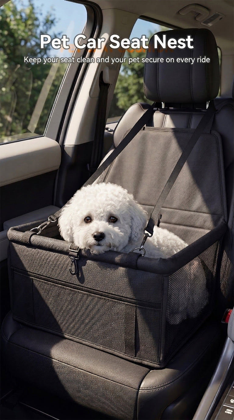 Cross-border bestseller breathable mesh pet car mat hanging bag, pet car carrier waterproof car dirt mat, dog anti-collapse