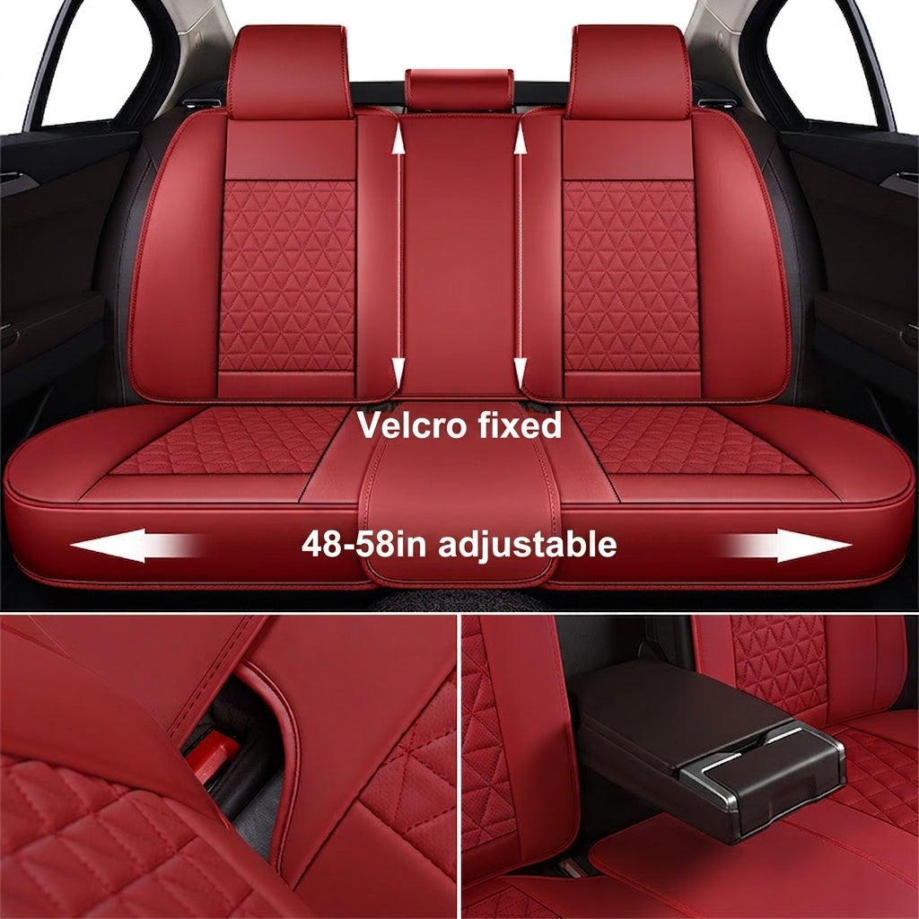 2025 new all-leather fixed lumbar wing Nappa leather car cushion all-season universal full-enveloping seat cover