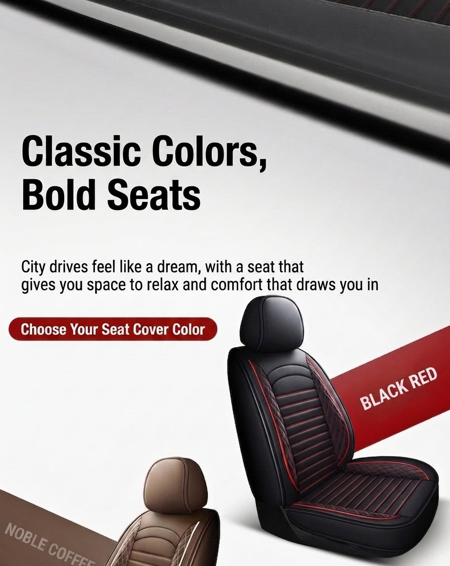 New all-season universal cartoon car seat cushion wholesale, premium feel, full leather, full coverage for small passenger car seat cushions