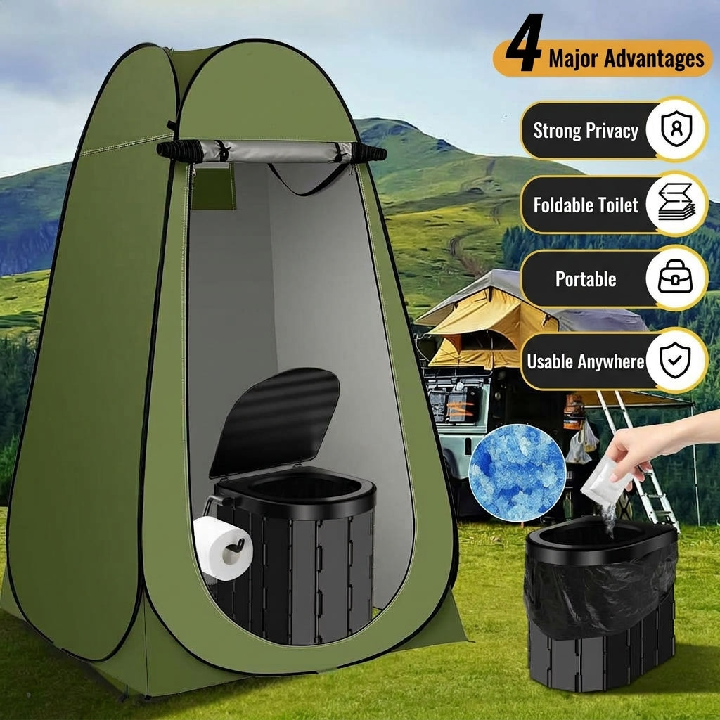 Fishing, shower, bathing artifact, outdoor camping, fishing, changing clothes, simple and portable, portable portable toilet, warm tent, toilet