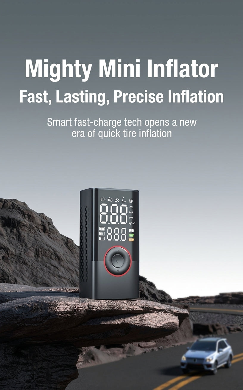 Cross-border portable air pump, mini bike, electric tire, pump, handheld, charging, dual-purpose car inflatable