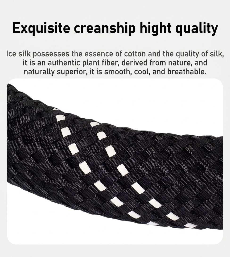 All-season universal wear-resistant car steering wheel covers, woven sweat-absorbing car handlebar covers, direct supply from wholesale manufacturers