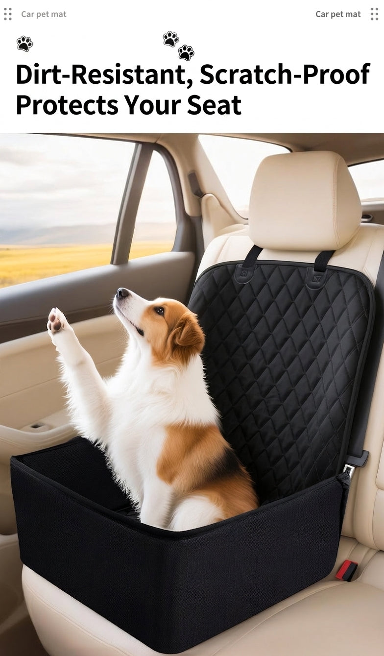 Pet Rear Seat Cushion for Cars, Waterproof & Dirt-Resistant