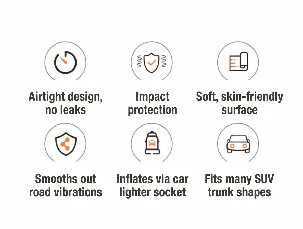 SUV inflatable mattress, car trunk air mattress, in-car sleeping essential, suitable for car camping, Tesla