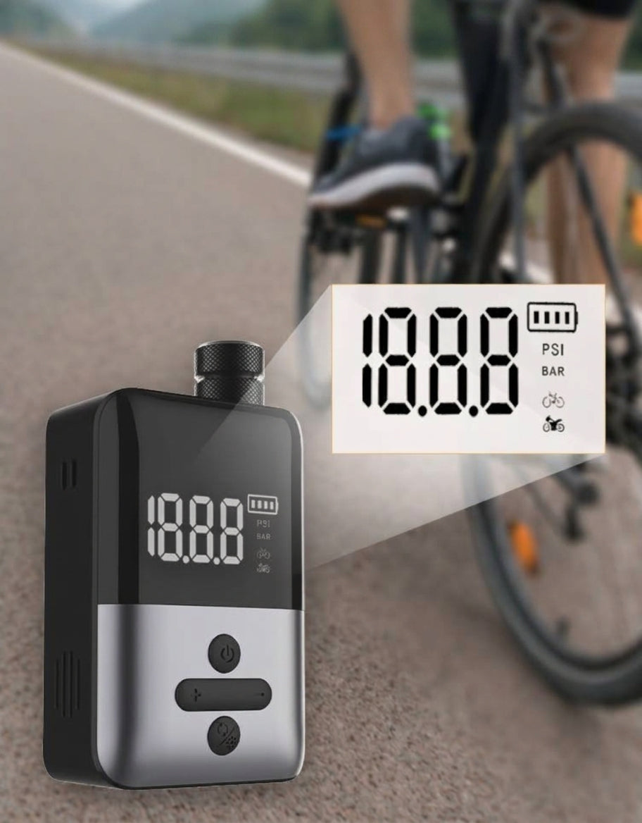New in-stock ultra-mini mountain road bicycle inflator pump riding AI smart portable electric pump