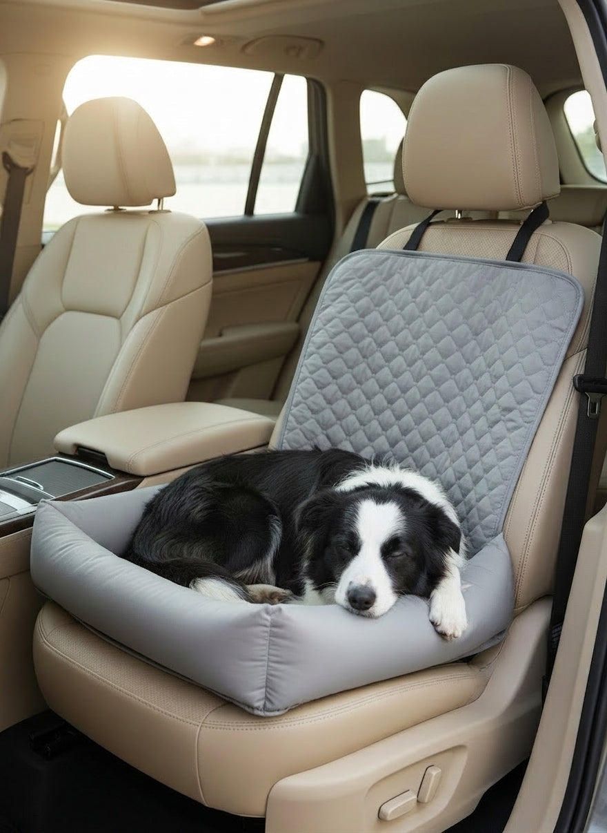 Car pet mat, water-repellent for travel, water-repellent in-car dog bed, Amazon hot-selling car passenger seat pet bed