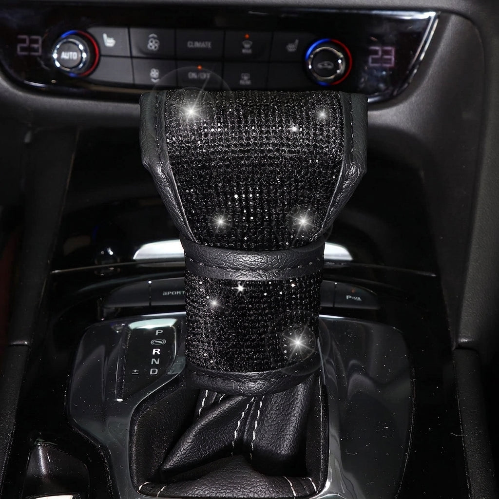Car steering wheel cover, diamond-shaped new all-season universal seatbelt cover, multi-piece coaster steering wheel protective cover