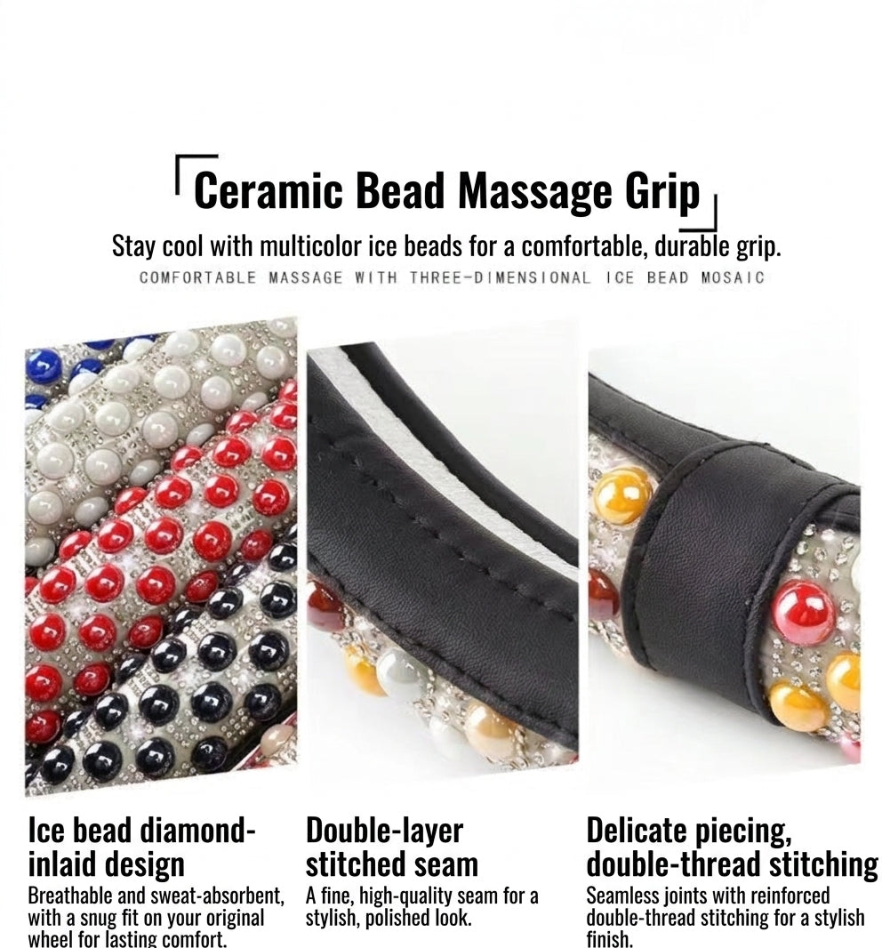 Steering Wheel Cover with Ceramic Ice Beads