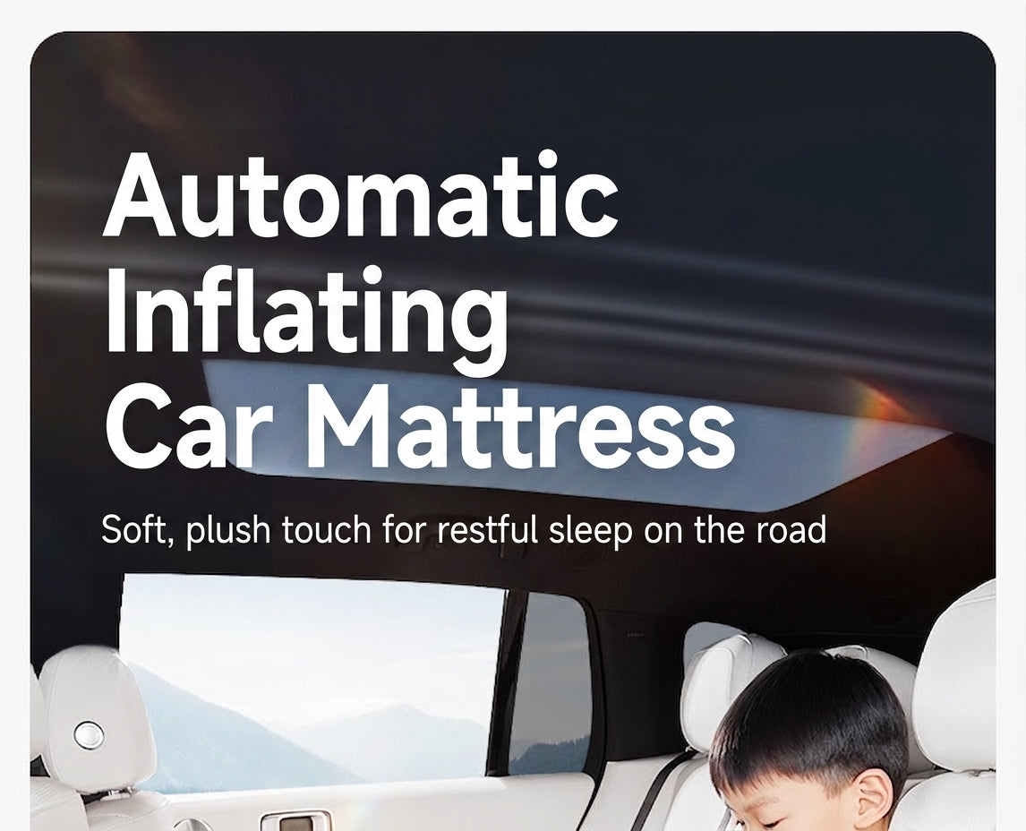 Car rear sleeping mat travel bed car air mat tram automatic charging and discharging portable electric belt leveling inflatable bed