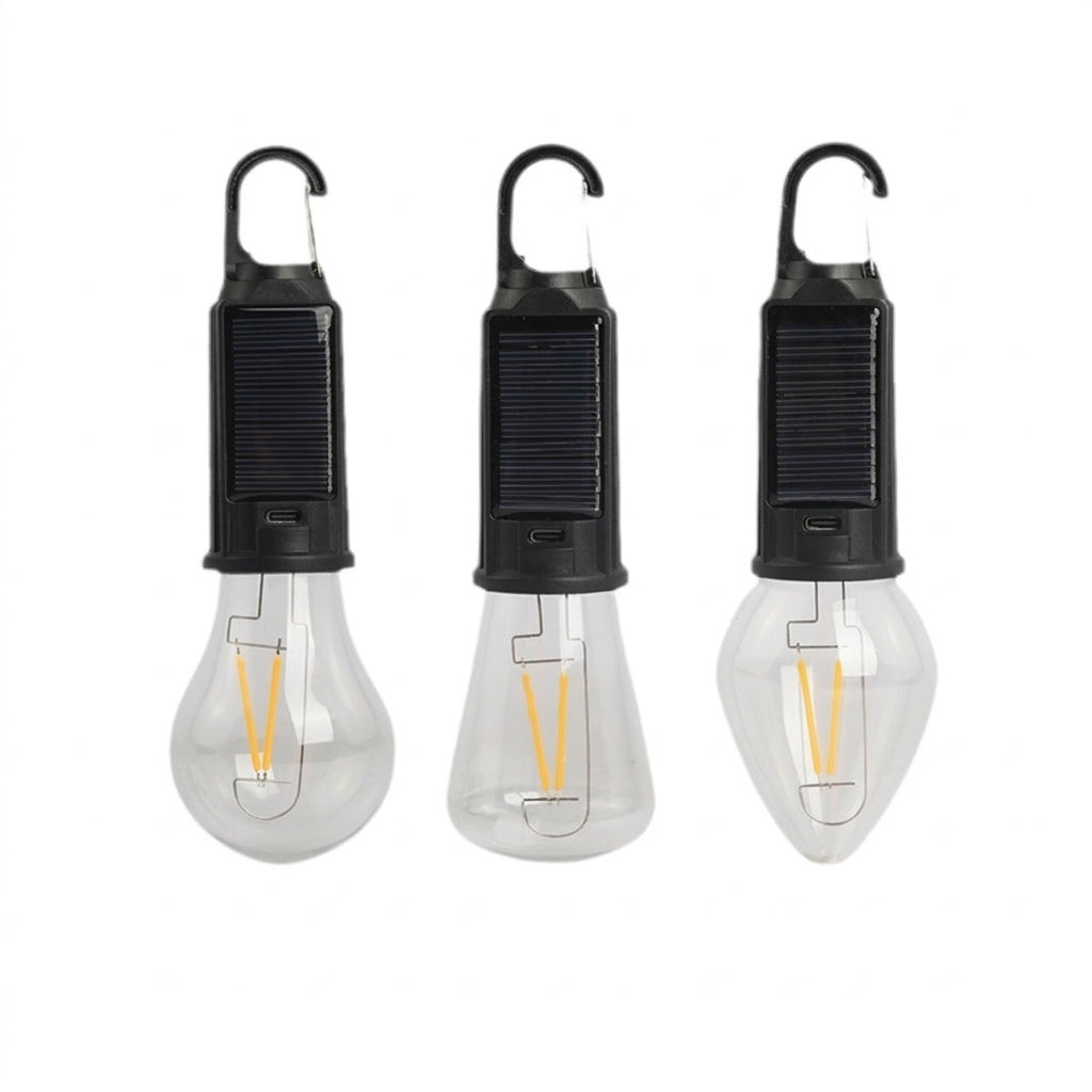 Solar Camping Light with Hook - Rechargeable