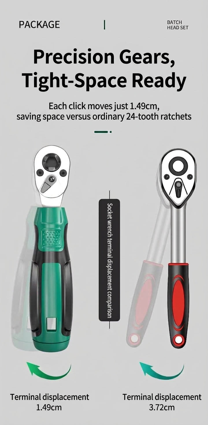 Screwdriver set, motorcycle bike repair tool, repair socket, ratchet wrench, rider tool kit