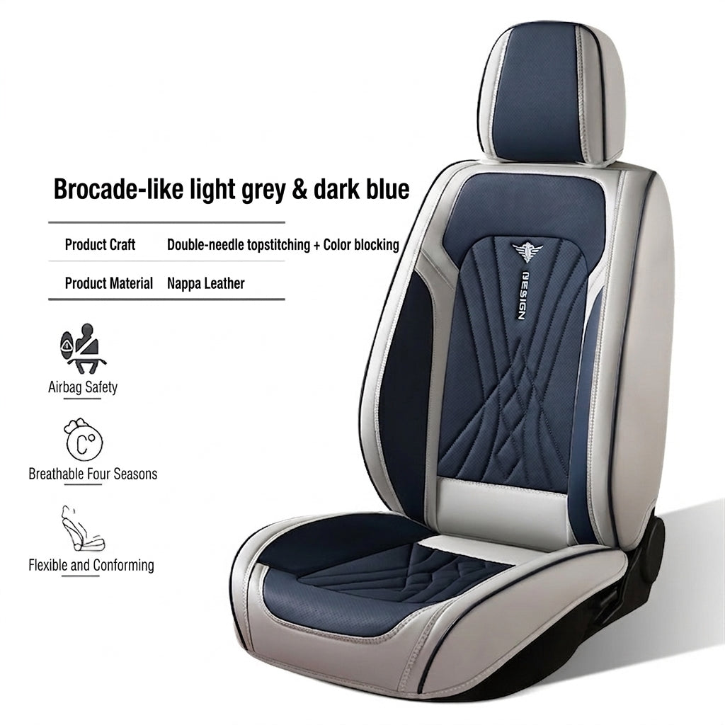 The new Napa leather car cushion is high-end, all-season breathable, perforated, full leather, and fully surrounded seat cover, directly supplied by the manufacturer