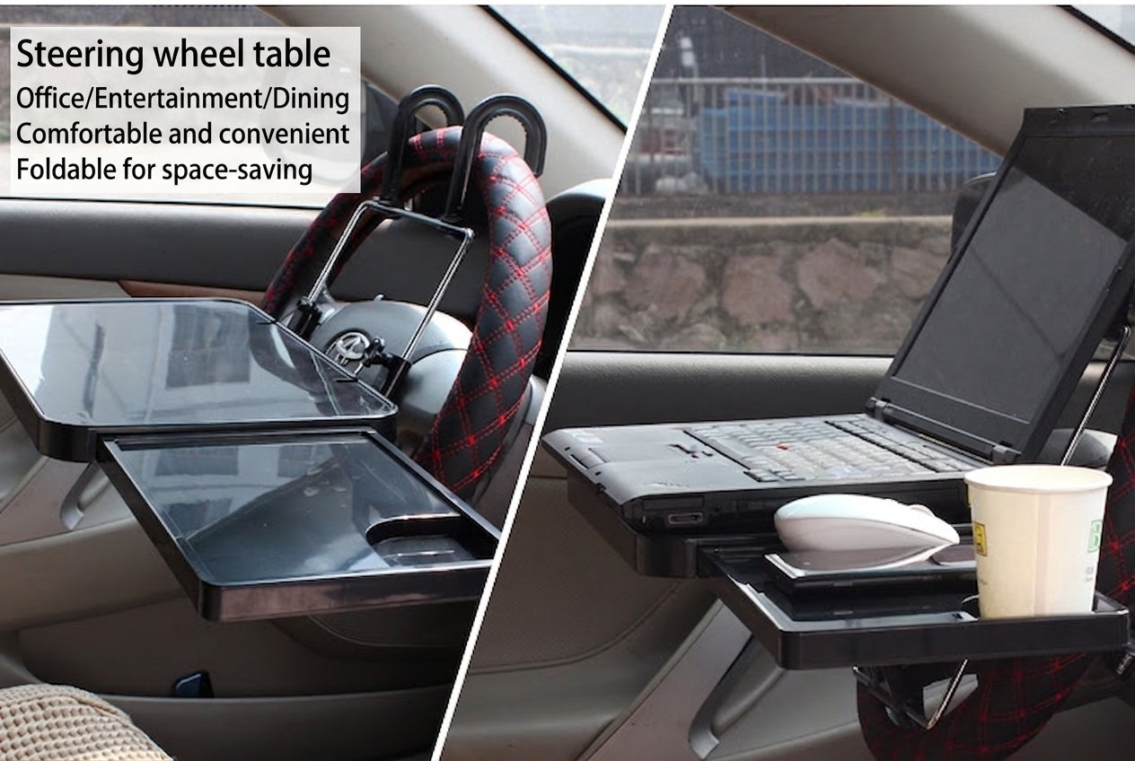 Car Mini Tabletop Foldable Dining Table Car Rear Seat Computer Car Rear Seat Study Table Laptop Stand