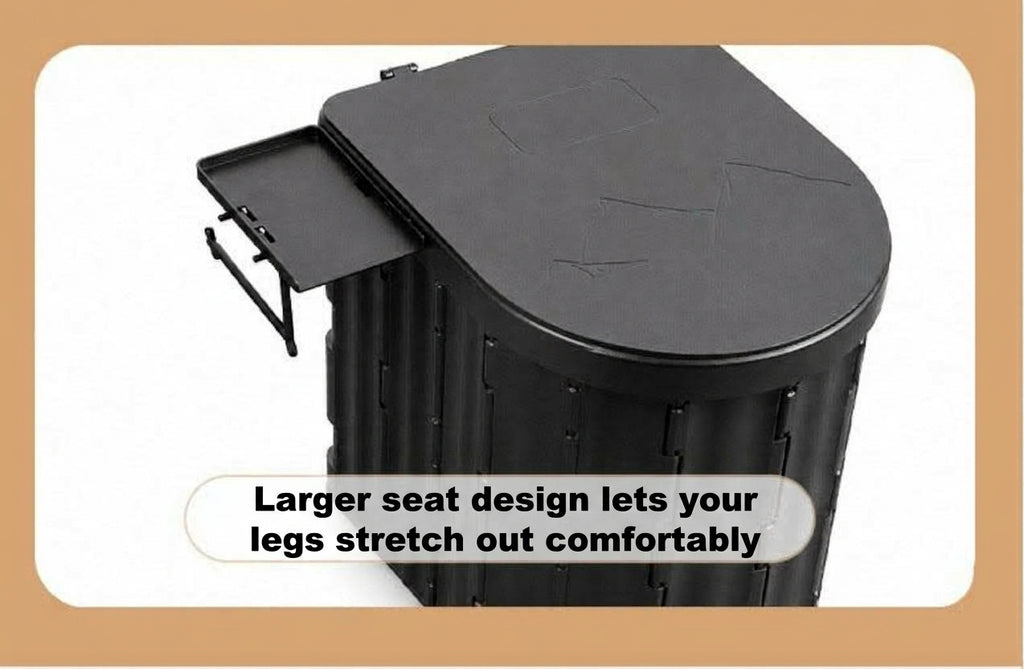 2025 New Model Raised Outdoor Folding Toilet with Lid Portable Car Mobile Toilet Travel Camping Toilet