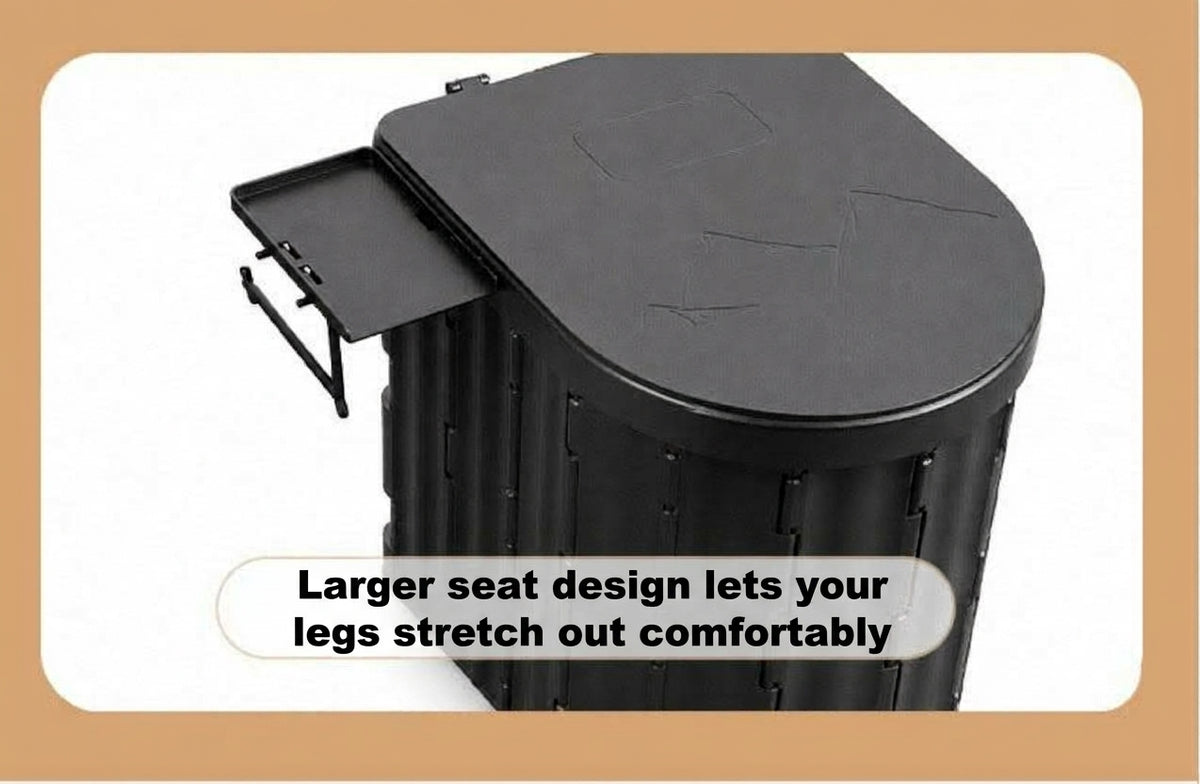2025 New Model Raised Outdoor Folding Toilet with Lid Portable Car Mobile Toilet Travel Camping Toilet