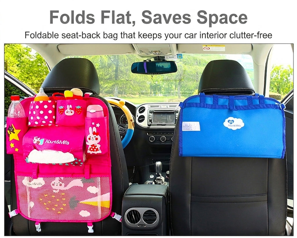 New car seat back bag, Japanese cartoon cute multifunctional storage bag, baby supplies, car storage hanging bag
