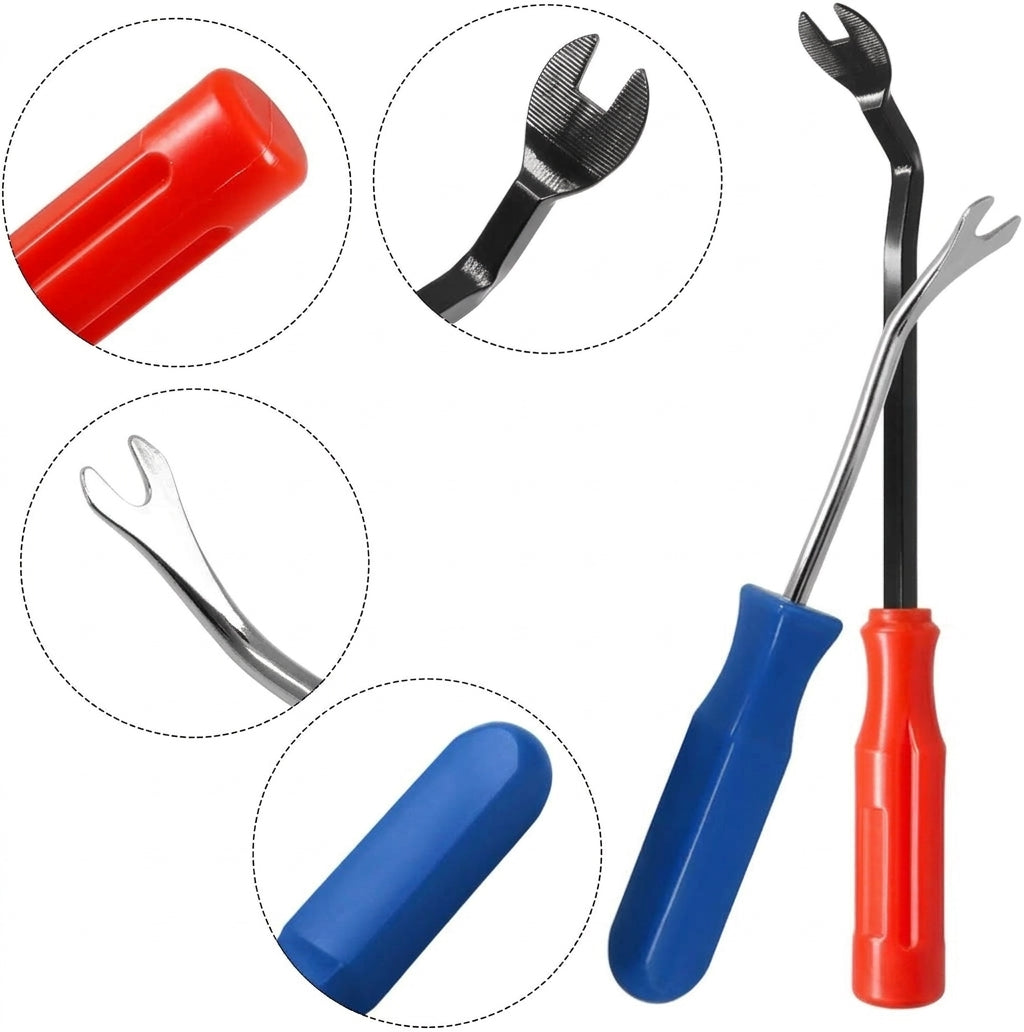 Car audio disassembly and assembly tools, car door panel interior removal, clip screwdriver, pry board, pry bar removal tool set