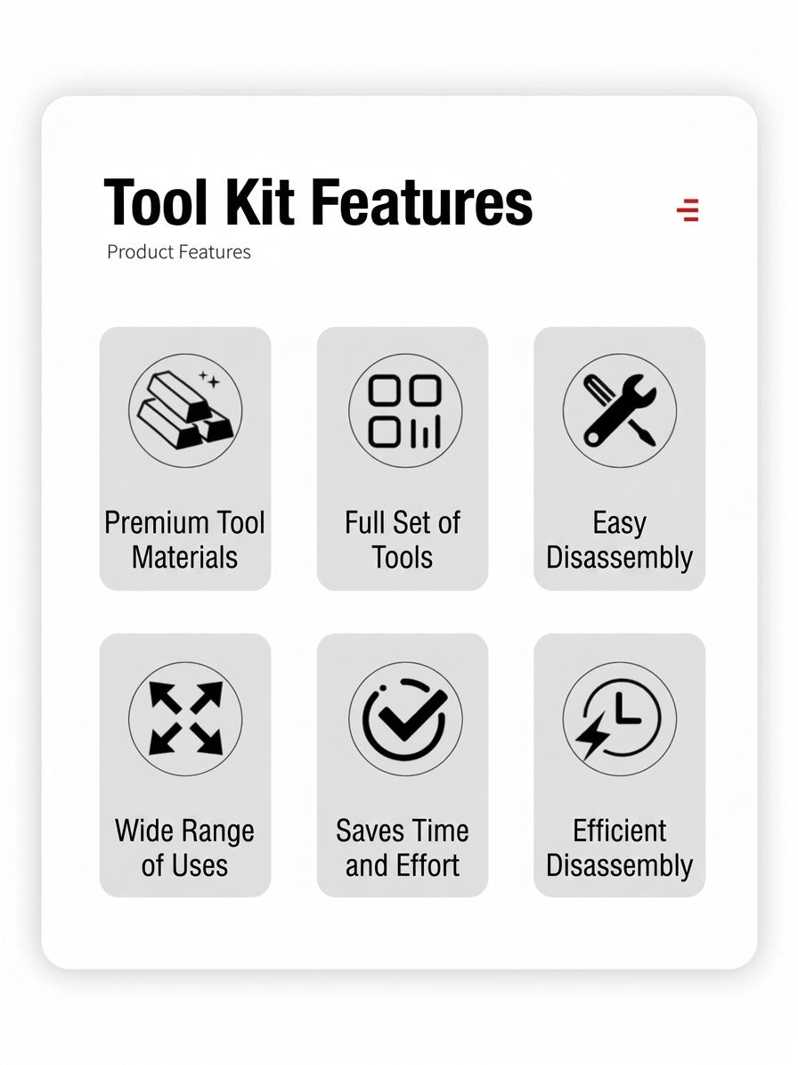 Plastic rocker tool kit 11-piece set: crowbar, car disassembly and disassembly tools, car audio modification and repair tools