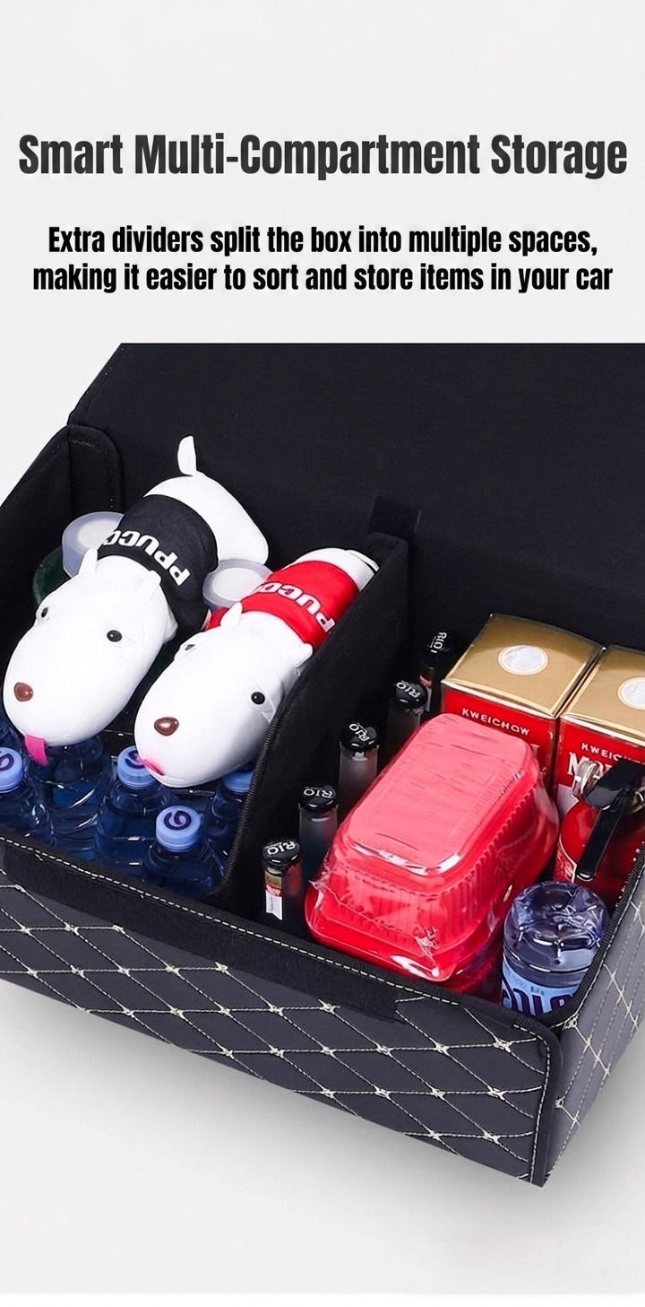 Car storage box, car aftermarket organizer box, storage box, folding box, multifunctional in-car item