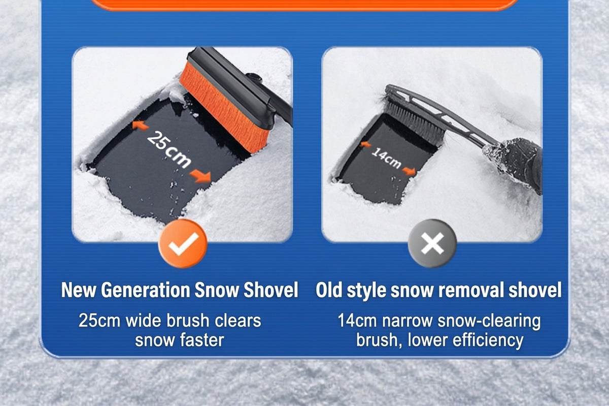 Car Snow Removal Shovel, 5-in-1 Ice Tool