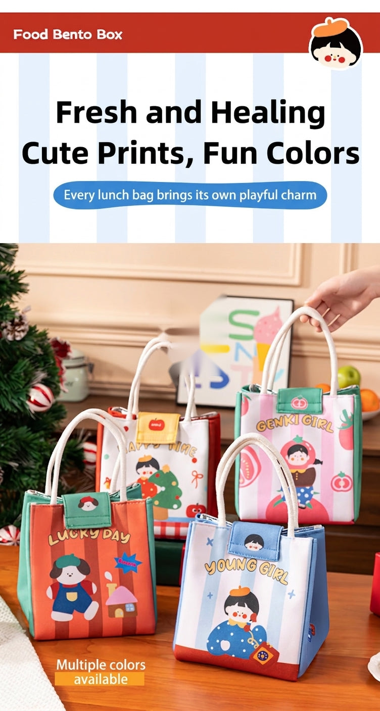 Lunch Box Bag, Large Capacity Handheld