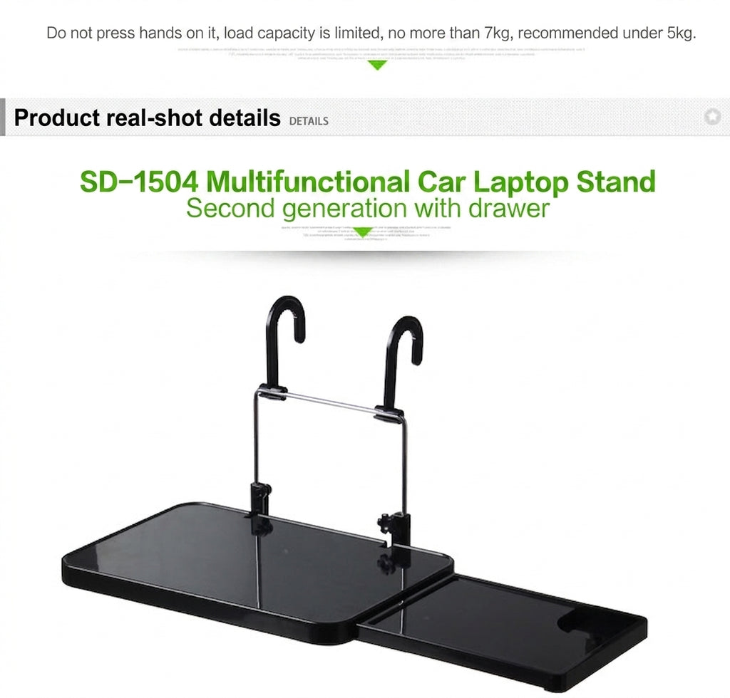 Car Mini Tabletop Foldable Dining Table Car Rear Seat Computer Car Rear Seat Study Table Laptop Stand