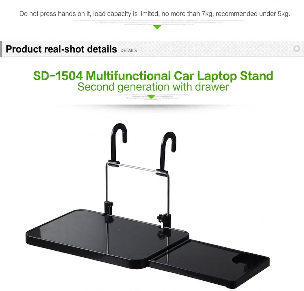 Car Mini Tabletop Foldable Dining Table Car Rear Seat Computer Car Rear Seat Study Table Laptop Stand