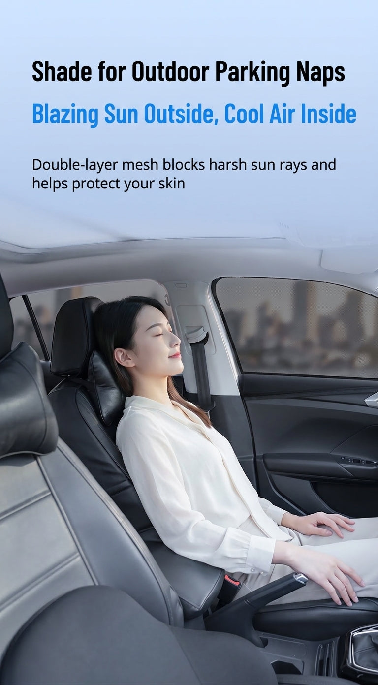 Car Window Mosquito Screen, Universal Fit