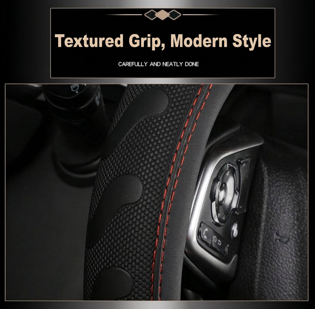 [Carbon Fiber] Car Steering Wheel Handle Sleeve, All-Season Universal, Non-slip, Wear-Resistant, Breathable New Model Dropshipping