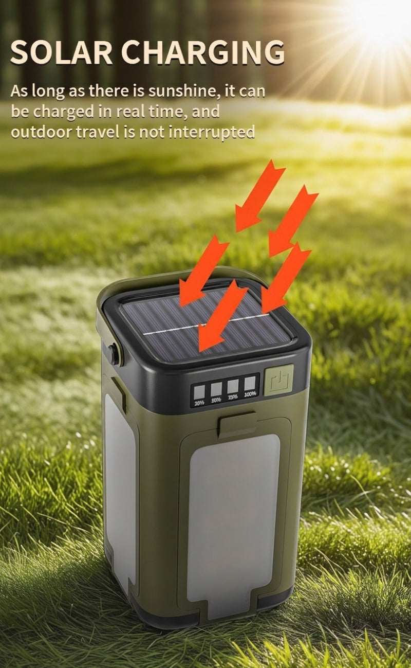 Solar Camping Light with Folding Design
