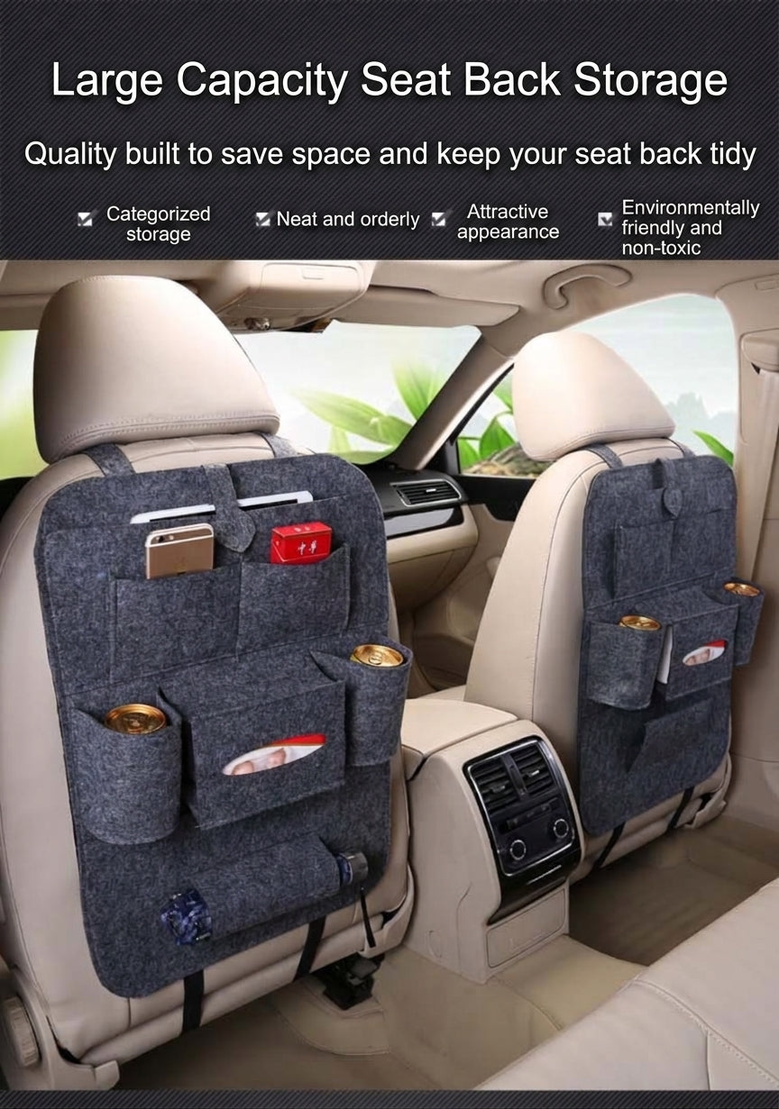 Car accessories car seat back storage bag multi-function back storage bag creative utility car hanging bag storage box