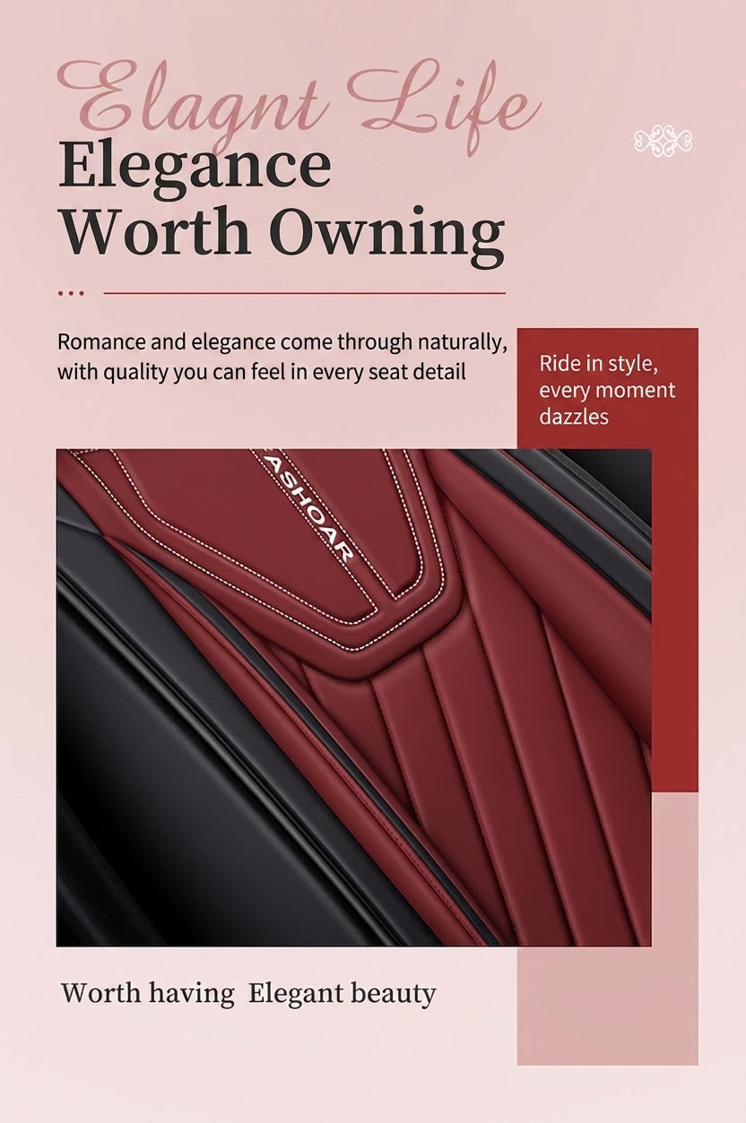 Universal four-season Nappa leather seat cover for car seat cushions, premium feel, anti-dirt, full coverage ventilation, breathable new seat cover