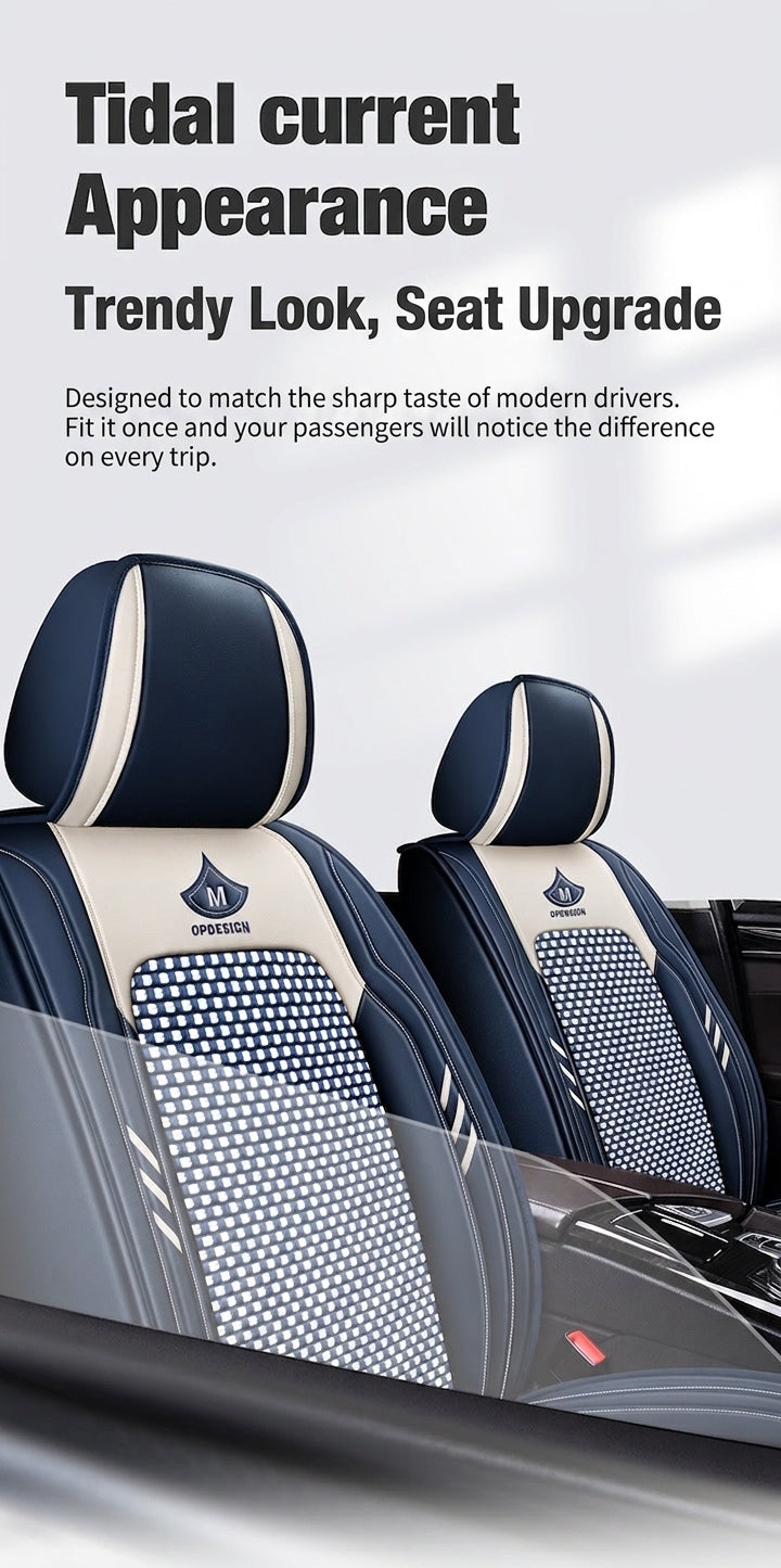 2024 car seat cushions, all-season universal, full coverage five-seater car seat cushions, summer breathable ice silk seat covers wholesale