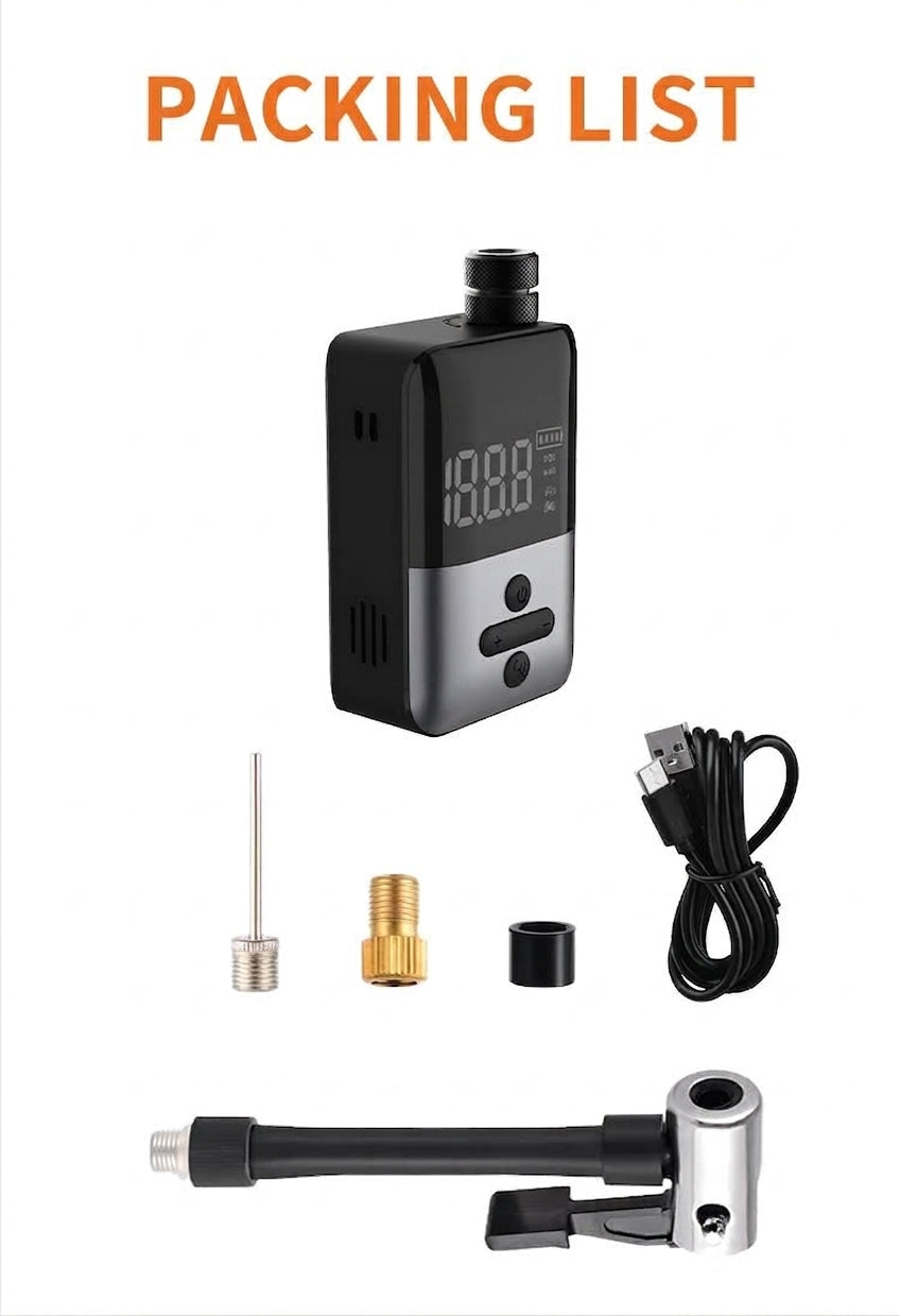 New in-stock ultra-mini mountain road bicycle inflator pump riding AI smart portable electric pump