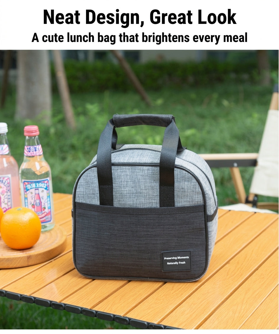 Insulated Lunch Box Bag, Large Capacity