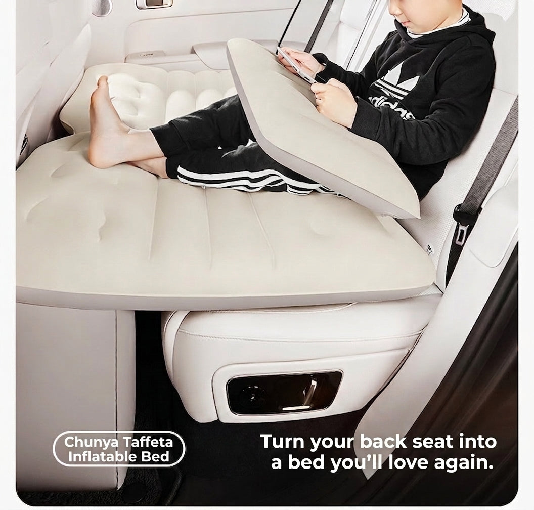 Car rear sleeping mat travel bed car air mat tram automatic charging and discharging portable electric belt leveling inflatable bed