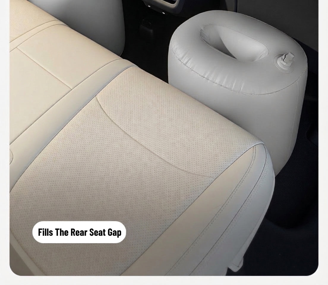 Car inflatable bed footrest rear seat gap pad, car and sedan rear seat gap pad, inflatable interior rest filling pad
