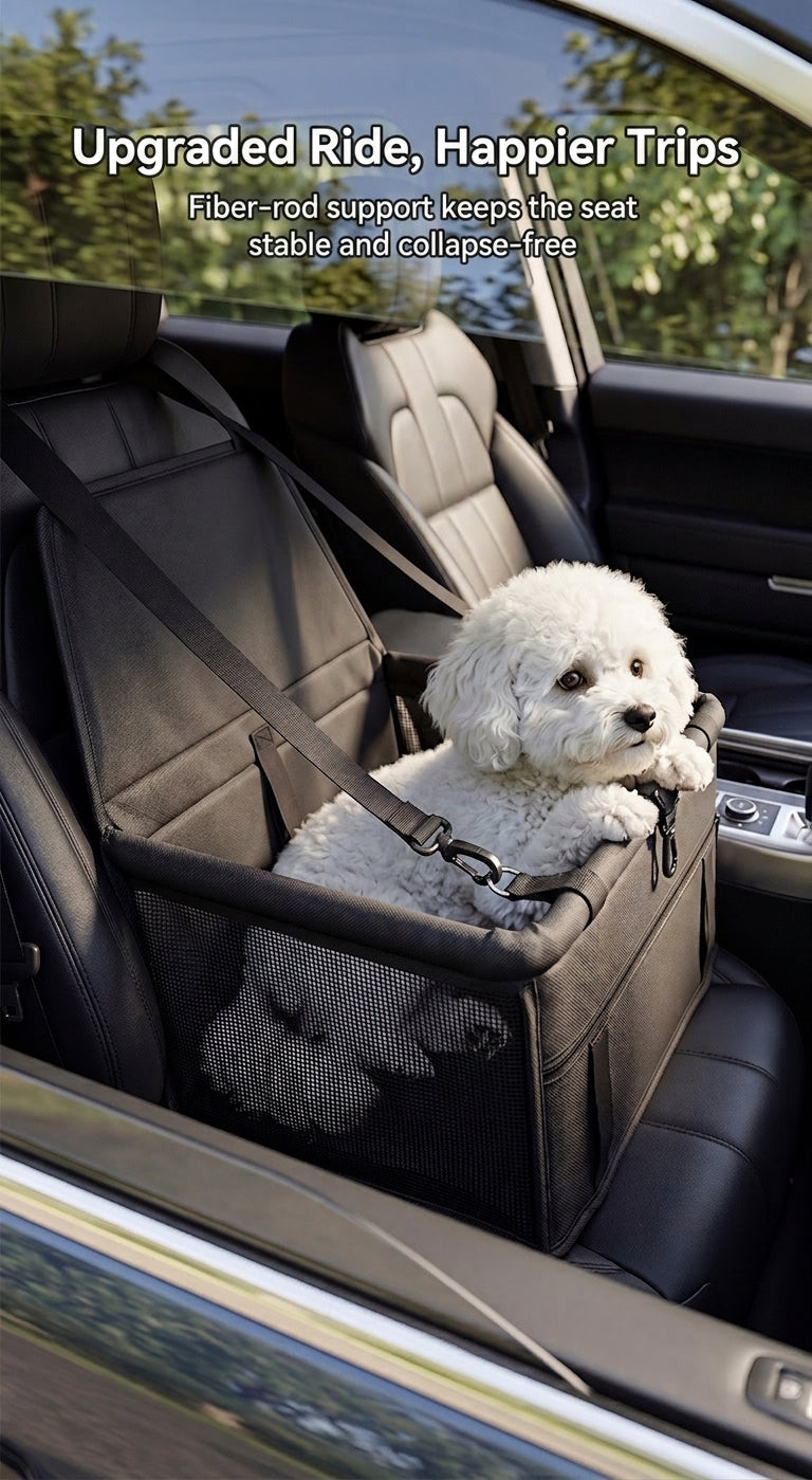 Cross-border bestseller breathable mesh pet car mat hanging bag, pet car carrier waterproof car dirt mat, dog anti-collapse