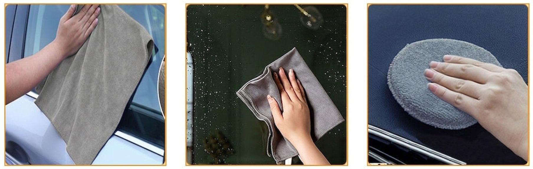 Amazon Hot-selling car wash set 9-piece set C car cleaning waterproof gloves tire crevice cleaning brush car wash