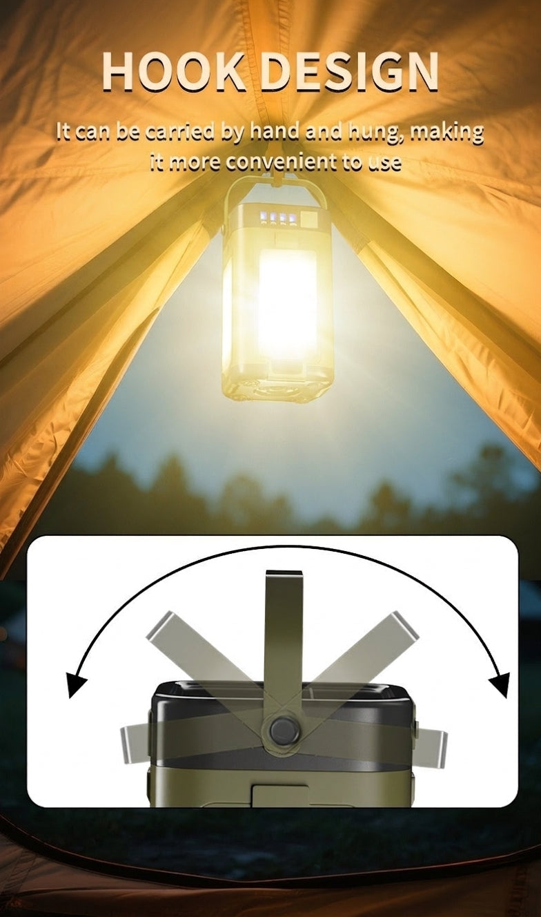 Solar Camping Light with Folding Design