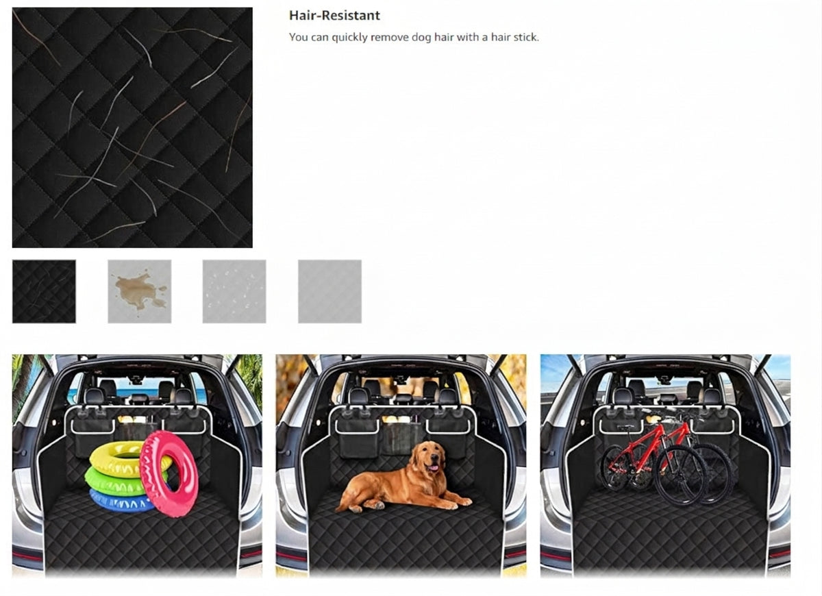 Car Trunk Pet Mat - Multiple Colors