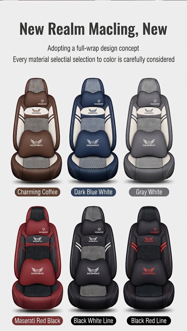 Full-coverage car seat covers for Napa leather car seat cushions, five-seat universal Ice Silk car seat cushions, all-season universal model wholesale