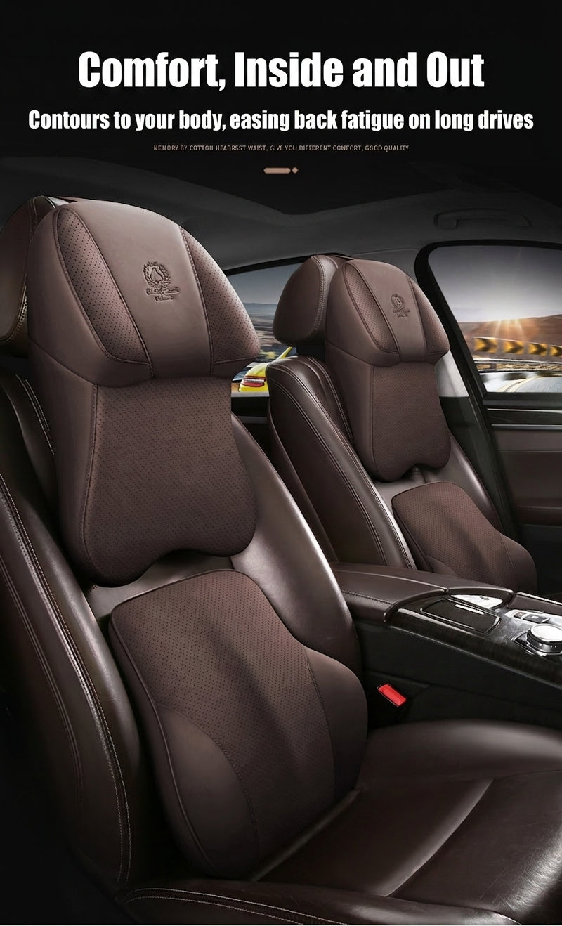 [Full leather on both sides] aviation-grade car neck pillow, memory foam, neck pillow, neck pillow in the car, car seat, neck pillow