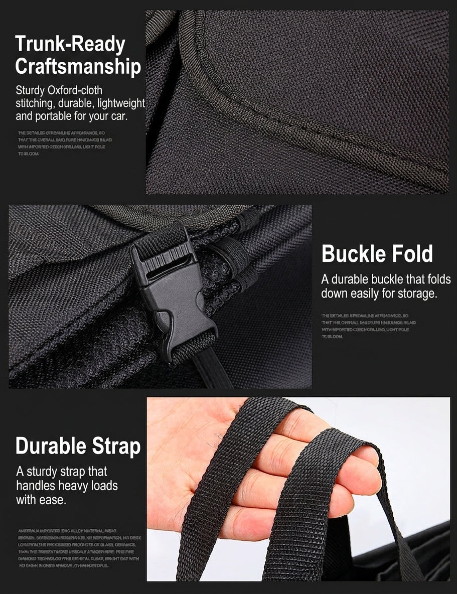 Cross-border cargo source: Oxford cloth for cars, trunk storage bags, multifunctional foldable storage boxes for car use, storage boxes