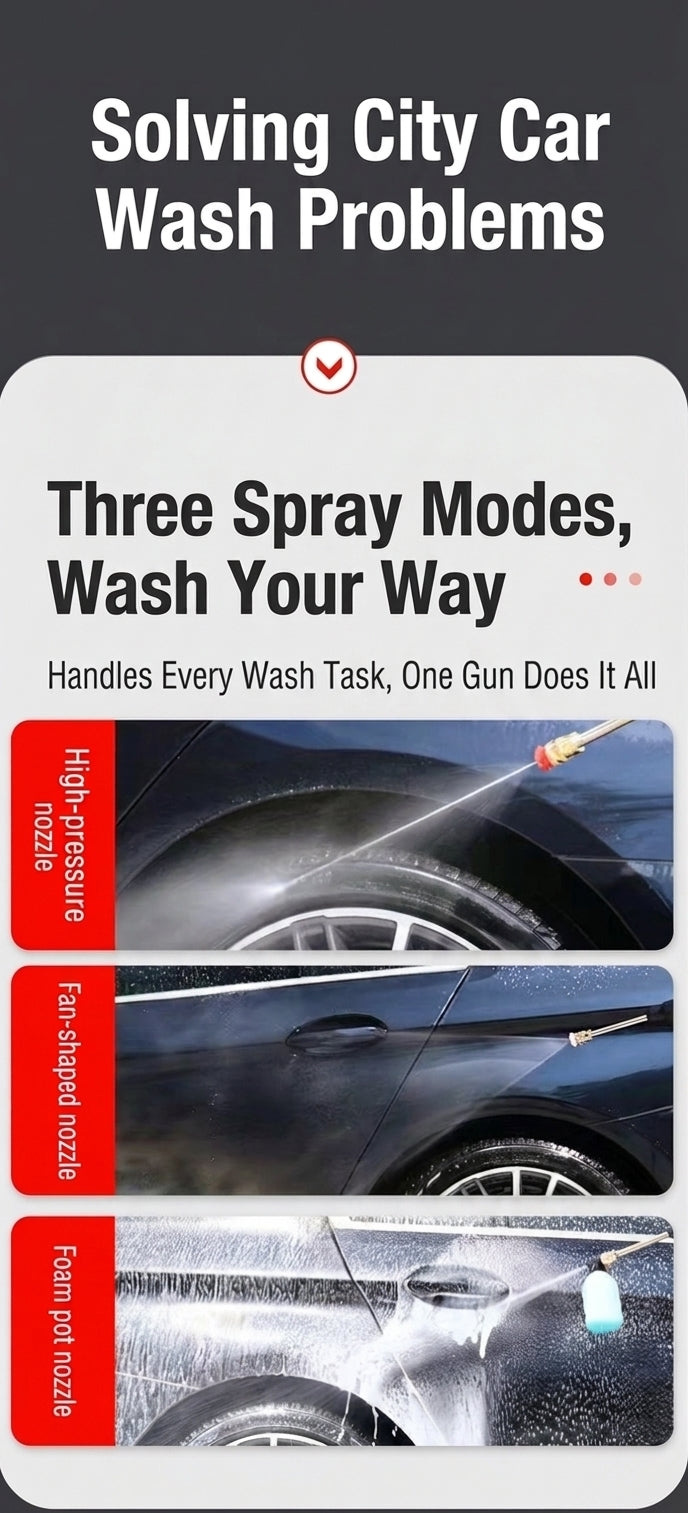 Household wireless lithium battery water gun car wash high-pressure water gun rechargeable car wash artifact car wash machine set of foreign trade order