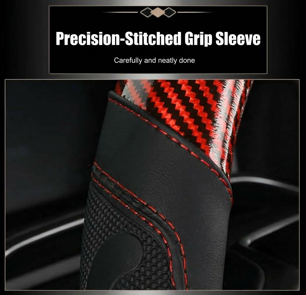 [Carbon Fiber] Car Steering Wheel Handle Sleeve, All-Season Universal, Non-slip, Wear-Resistant, Breathable New Model Dropshipping