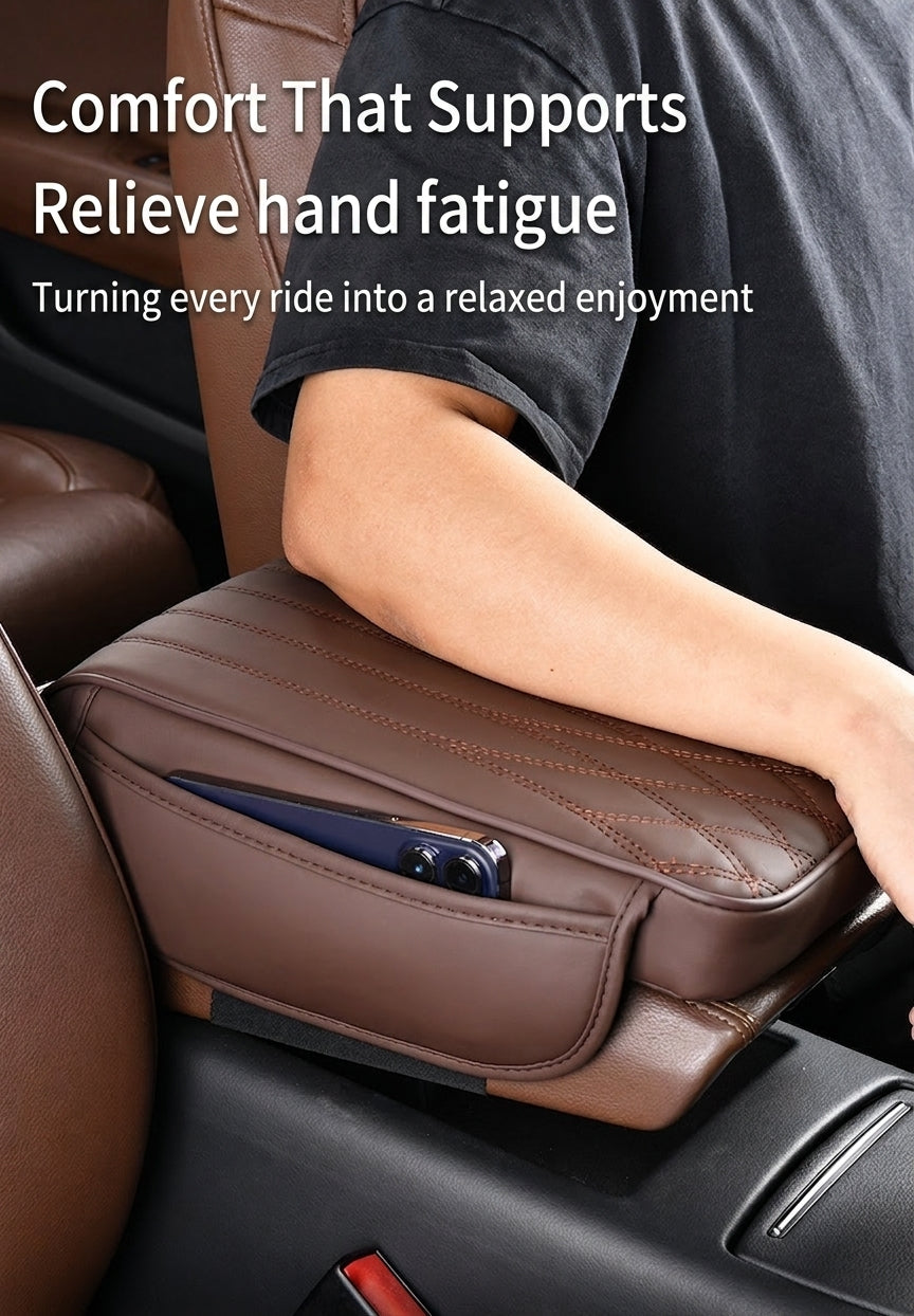 Manufacturer cross-border direct sales of dual-sided pocket-style car armrest box mats, universal hand and center height increasers