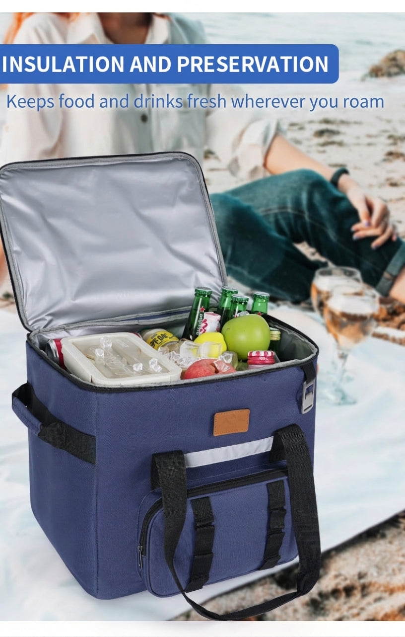 Insulated Picnic Cooler Bag - Multiple Colors